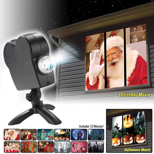 Christmas Halloween Laser Projector Light Mini Window Display Home Projector Indoor Outdoor Wonderland Projector for AU Plug - DreamWeaversStore