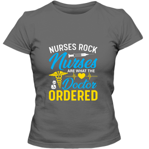 Nurses Rock Adult Ladies Classic Tees - DreamWeaversStore