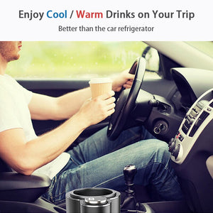 Smart 2 In 1 Car Heating Cooling Cup for Coffee Miik Drinks Electric Beverage Warmer Cooler Holder Travel Mini Car Refrigerator - DreamWeaversStore