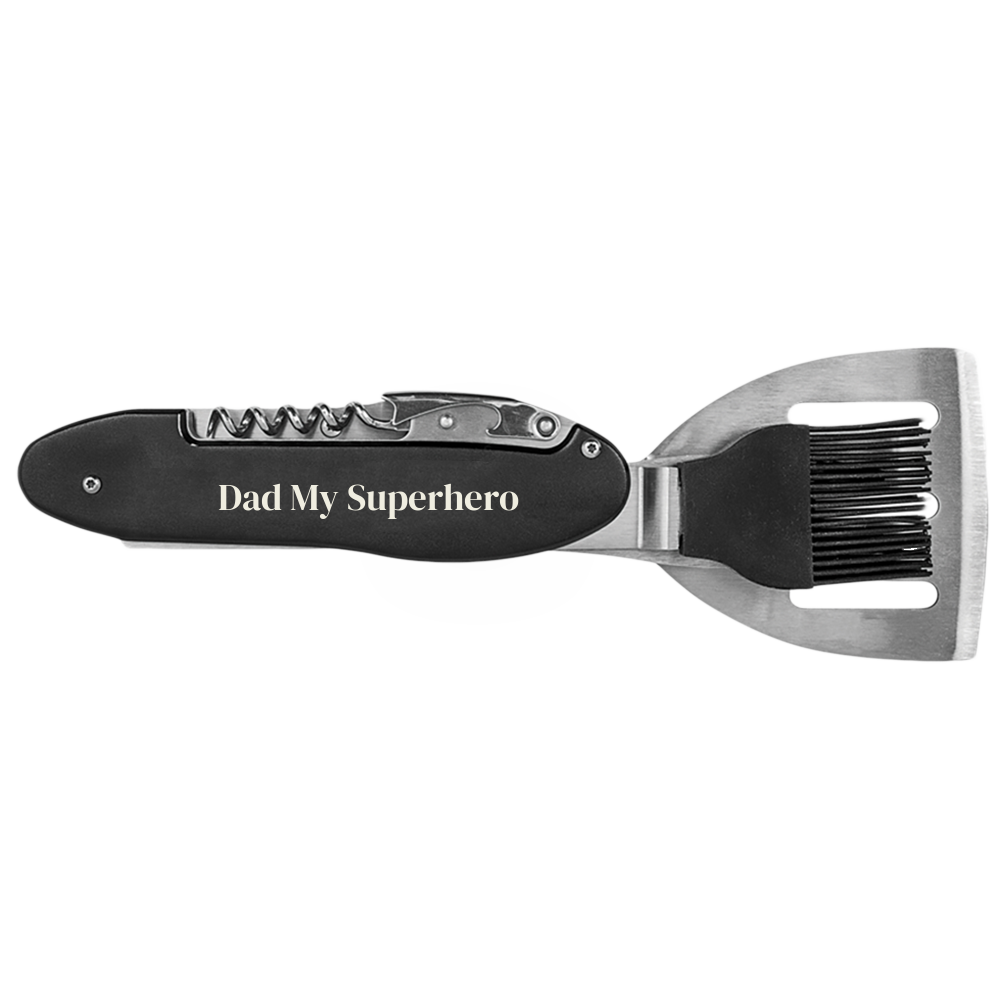 BBQ Tool Black Metal 5-in-1 - DreamWeaversStore