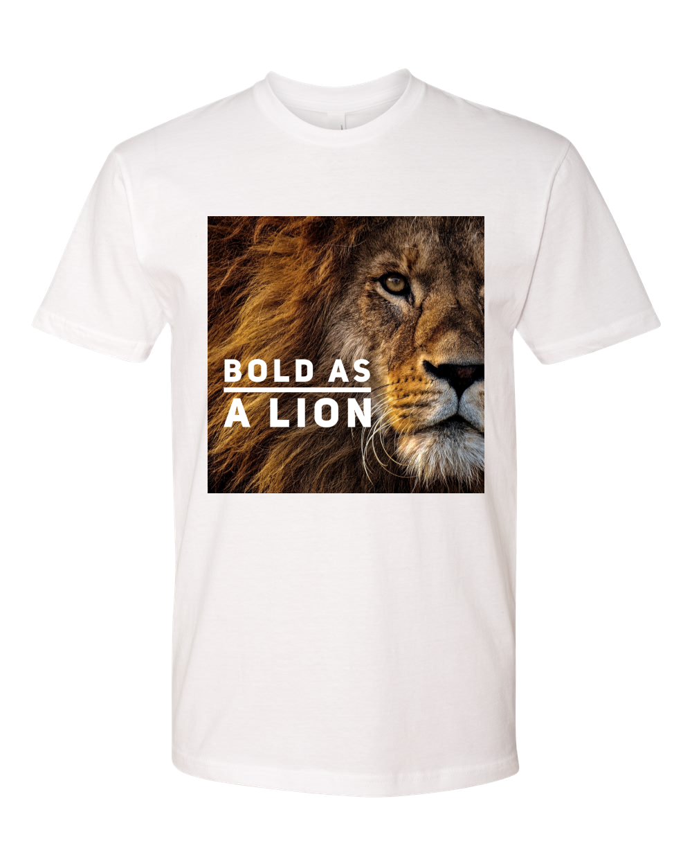 Bold as a Lion Next Level T-shirt - 100% combed ringspun cotton - Style 3600 - DreamWeaversStore