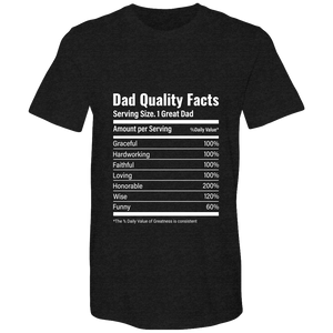 Dad Quality Facts Bella Canvas Airlume combed and Ringspun cotton T-shirts - DreamWeaversStore