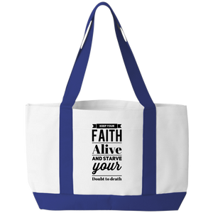 Keep Your Faith Alive Christian Tote Bag - DreamWeaversStore