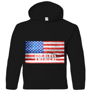 God Bless America! Youth Hoodie. Independence Day Edition. July 4th. - DreamWeaversStore