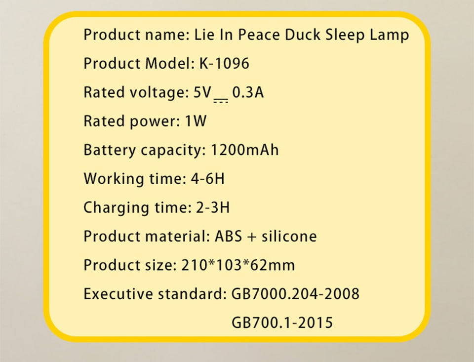 Duck Nightlights Led Night Light Rechargeable Cartoon Silicone Lamp Patting Switch Children Kid Bedroom Decoration Birthday Gift - DreamWeaversStore