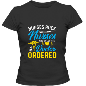 Nurses Rock Adult Ladies Classic Tees - DreamWeaversStore