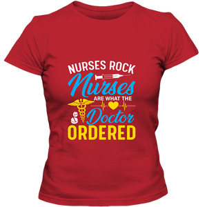 Nurses Rock Adult Ladies Classic Tees - DreamWeaversStore