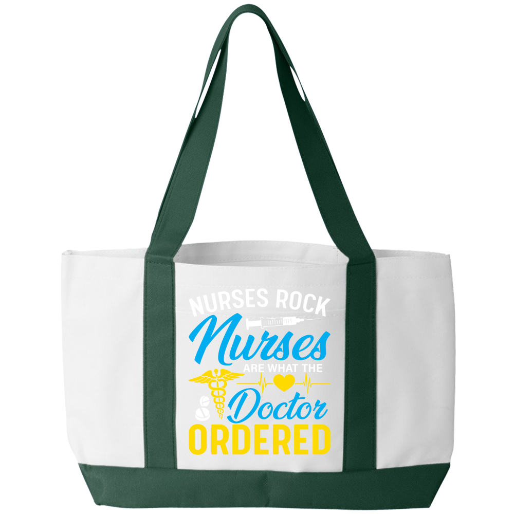 Nurses Rock Tote Bag - DreamWeaversStore