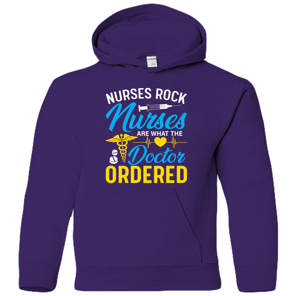 Nurses Rock Youth Hoodie - DreamWeaversStore