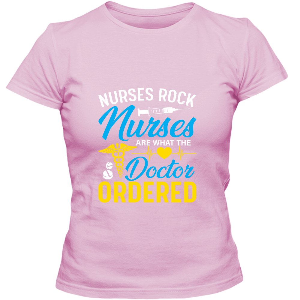 Nurses Rock Adult Ladies Classic Tees - DreamWeaversStore