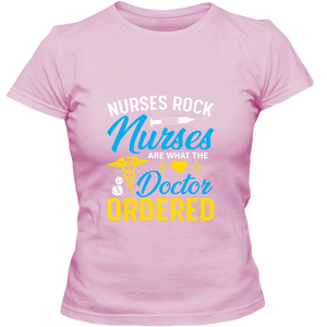 Nurses Rock Adult Ladies Classic Tees - DreamWeaversStore