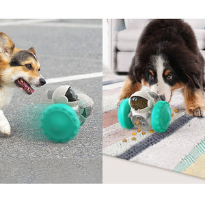 Dog Toys Slow Feeder Cat Balance Car Puppy Tumbler Bowl MultiFunctional Puzzle Toy Exercise Game Feeding Device Dog Accessories - DreamWeaversStore