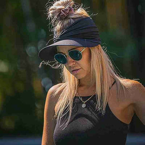 New Hat Women Summer Sun Visor Hat Women Girls Anti-UV Elastic Hollow Top Hat Outdoor Sun Hat Summer Hat Visor Caps For Ladies - DreamWeaversStore