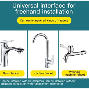 New Universal 1080° Rotation Extender Faucet Aerator Plastic Splash Filter Kitchen Washbasin Faucets Bubbler Nozzle Robotic Arm - DreamWeaversStore