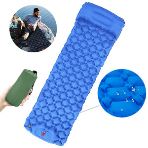 Inflatable Outdoor Sleeping Pad Ultralight Sleeping Mats For Camping Tent Car Travel Mattress Folding Bed Bring Your Own Pillow - DreamWeaversStore