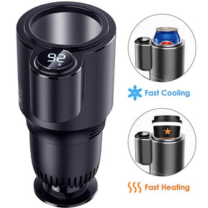 Smart 2 In 1 Car Heating Cooling Cup for Coffee Miik Drinks Electric Beverage Warmer Cooler Holder Travel Mini Car Refrigerator - DreamWeaversStore