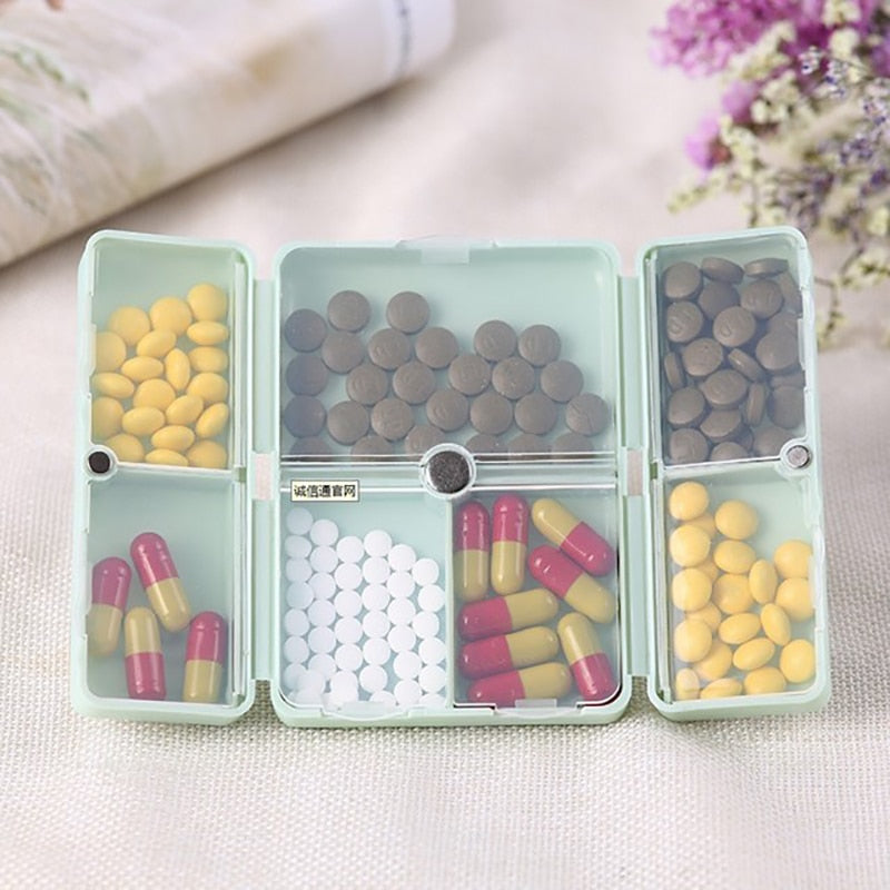 1PC Weekly Pill Box 7 Days Foldable Travel Medicine Holder Pill Box Tablet Storage Case Container Dispenser Organizer Tools - DreamWeaversStore