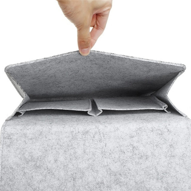 Felt Bedside Storage Organizer Anti-slip Bedside Bag Bed Sofa Side Pouch Hanging Couch Storage Bed Holder Pockets for Sofa - DreamWeaversStore