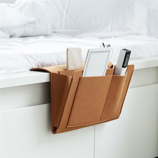 Felt Bedside Storage Organizer Anti-slip Bedside Bag Bed Sofa Side Pouch Hanging Couch Storage Bed Holder Pockets for Sofa - DreamWeaversStore