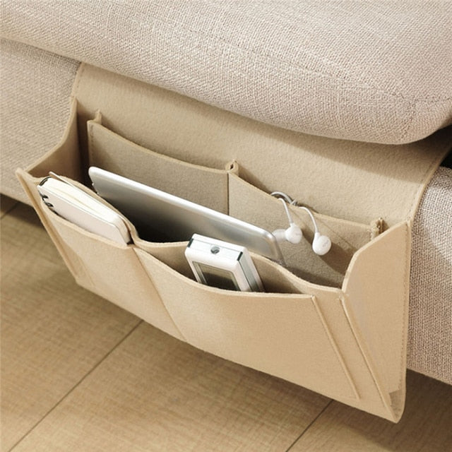 Felt Bedside Storage Organizer Anti-slip Bedside Bag Bed Sofa Side Pouch Hanging Couch Storage Bed Holder Pockets for Sofa - DreamWeaversStore