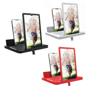 Pull-out Desktop Phone Holder With 10inch Horizontal And Vertical Screen Amplifier Creativity Cell Phone Stand - DreamWeaversStore