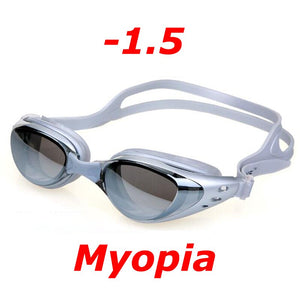 Professional Plating Myopia Swim Goggles Waterproof Anti Fog UV Shield Eyewear Swimming Pool Water Sports Glasses for Men Women - DreamWeaversStore