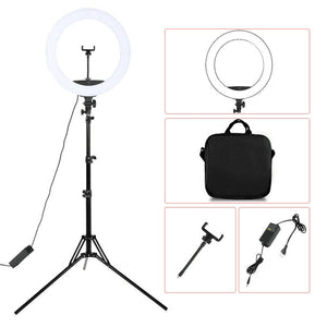 WalkingWay 18 inch Selfie Ring Lamp Photography Lighting LED Ring Light with Tripod Stand Bracket for Photo Studio/Youtube/Video - DreamWeaversStore