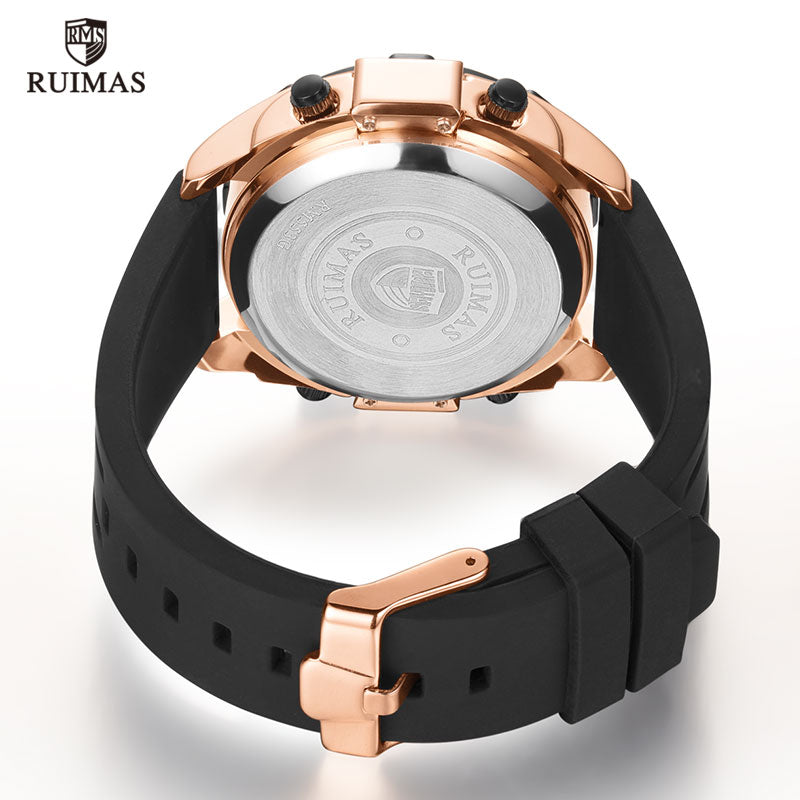 RUIMAS Digital Quartz Watch Men Top Brand Luxury Waterproof Wristwatch Male Silicone Strap Military Relogio Masculino Clock 553 - DreamWeaversStore