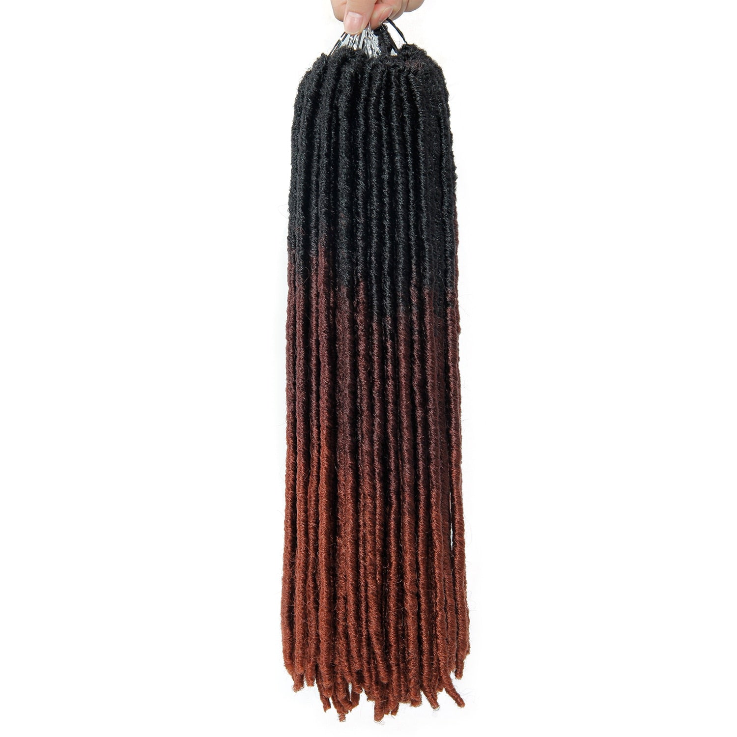 Ombre Crochet Braids Hair Synthetic Braiding Hair Extensions Goddess Straight Faux Locs 18Inches Soft Dreads Dreadlocks Hair - DreamWeaversStore