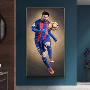 Football Stars Ronaldo Posters Print Canvas Painting Wall Art for Living Room Home Decor(No Frame) - DreamWeaversStore