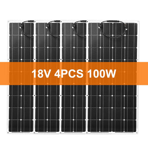 Dokio 18V 100W Flexible Monocrystalline Solar Panel For Car/Boat/ Home Solar Battery Can Charge 12V Waterproof Solar Panel China - DreamWeaversStore