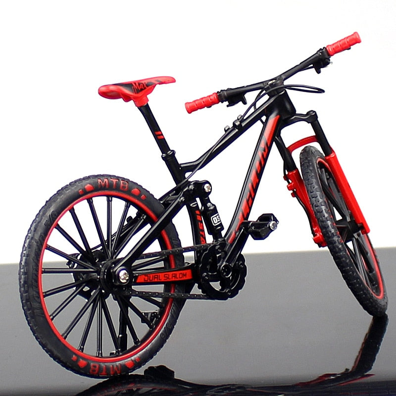 KaKBeir 1:10 Alloy Bicycle Model Diecast Metal Finger Mountain bike Racing Toy Bend Road Simulation Collection Toys for children - DreamWeaversStore