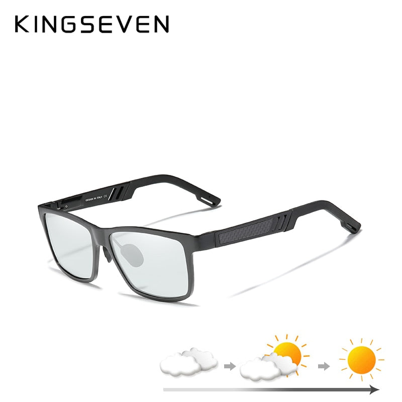 KINGSEVEN Photochromic Sunglasses Men Women Polarized Chameleon Glasses Driving Goggles Anti-glare Sun Glasses zonnebril heren - DreamWeaversStore