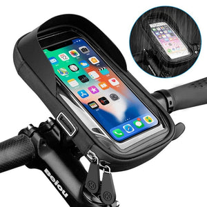 Waterproof Bicycle Motorcycle Phone Holder Bike Phone Touch Screen Bag 6.4inch Bicycle Handlebar Holder for iPhone 12Pro Samsung - DreamWeaversStore