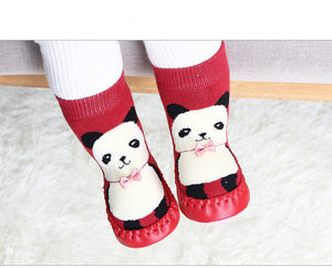 Toddler Indoor Sock Shoes Newborn Baby Socks Winter Thick Terry Cotton Baby Girl Sock with Rubber Soles Infant Animal Funny Sock - DreamWeaversStore