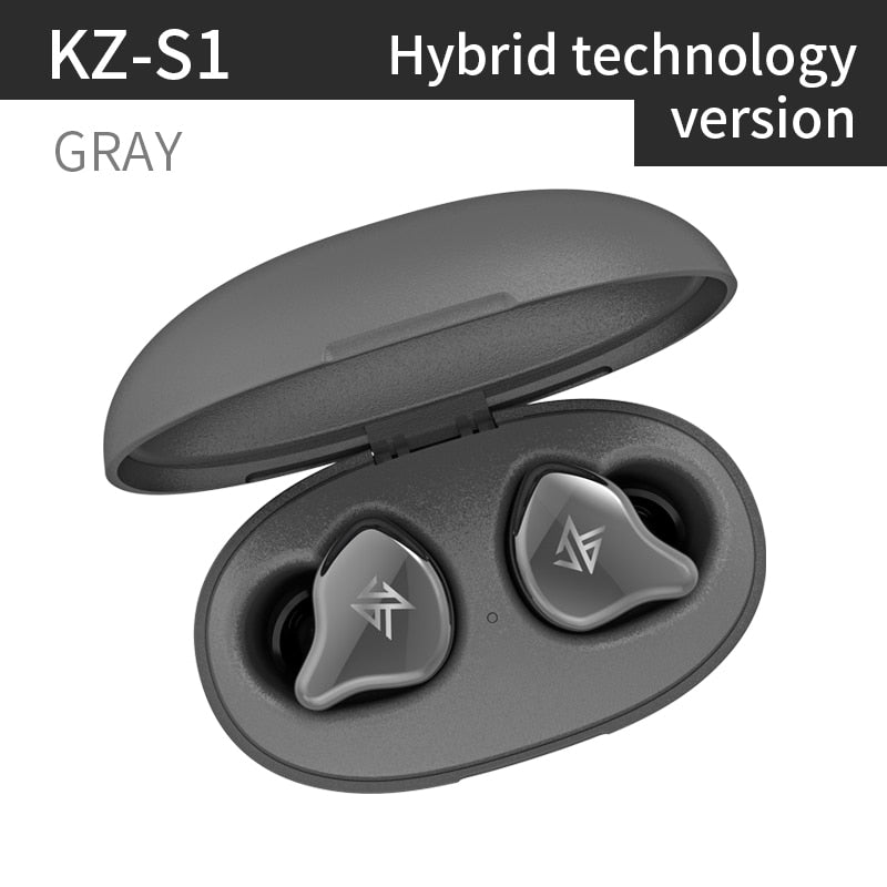 KZ S1 S1D TWS True Wireless Bluetooth 5.0 Earphones Dynamic/Hybrid Earbuds Touch Control Noise Cancelling Sport Headset - DreamWeaversStore