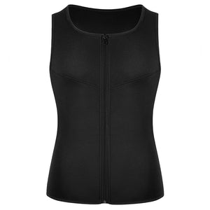 Neoprene Men's Shapers Sweat Vest for Men Waist Trainer Vest Adjustable Workout Body Shaper with Double Zipper for Sauna Suit - DreamWeaversStore