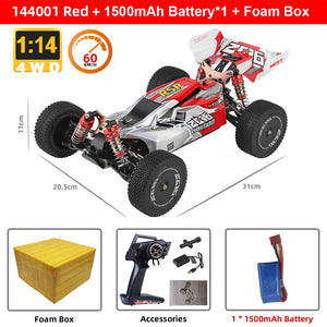 WLtoys 144001 RC Car 1:14 A959B Racing RC High Speed Car 60km/h 4WD A959 Off-Road Drift Electric Remote Control Toy for Children - DreamWeaversStore