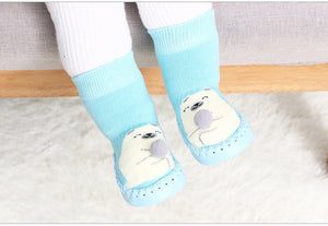 Toddler Indoor Sock Shoes Newborn Baby Socks Winter Thick Terry Cotton Baby Girl Sock with Rubber Soles Infant Animal Funny Sock - DreamWeaversStore