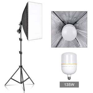 Photography Softbox Lighting Kits 50x70CM Professional Continuous Light System Soft Box For Photo Studio Equipment - DreamWeaversStore