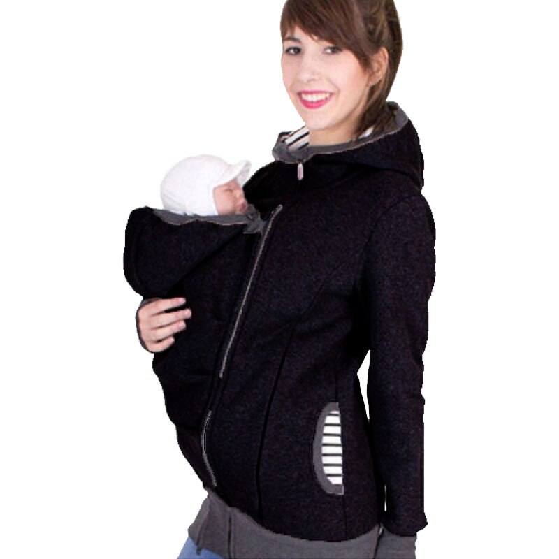 Winter Maternity Clothes Fashion Daddy Baby Carrier Jacket Kangaroo Warm Maternity Hoodies Men Outerwear Coat For Pregnant Woman - DreamWeaversStore