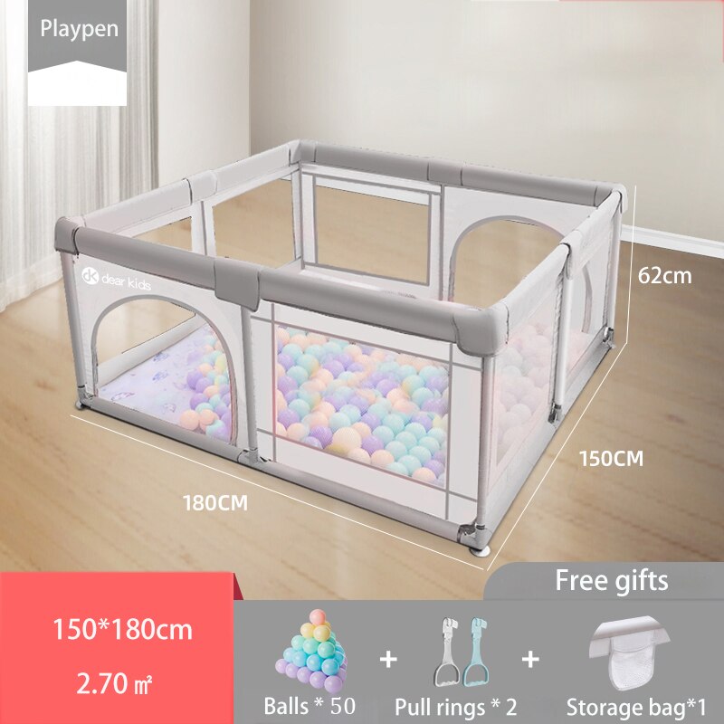 Baby Playpen Anti-collision Children Safety Fence Kids Indoor Playground Baby Park Ball Pool Newborn Safety Barriers 0-6 Years - DreamWeaversStore