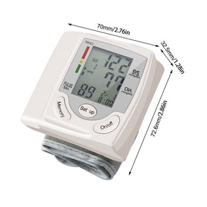 Automatic Wrist Blood Pressure Monitor Tonometer Meter Digital LCD Screen Portable Health Care Sphygmomanometer Worldwide Sale - DreamWeaversStore