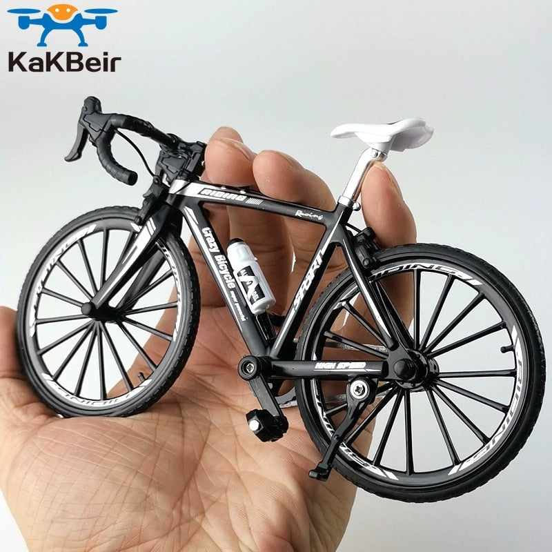 KaKBeir 1:10 Alloy Bicycle Model Diecast Metal Finger Mountain bike Racing Toy Bend Road Simulation Collection Toys for children - DreamWeaversStore