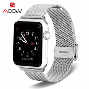 Milanese Loop Strap for Apple Watch 4 5 40mm 44mm 38mm 42mm Stainless Steel Rose Pink Metal Bracelet Band Belt for iWatch 1 2 3 - DreamWeaversStore