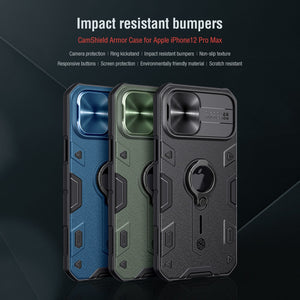 NILLKIN for iPhone 13 12 11 Pro Max Case Finger Ring Holder Shockproof Armor camera protection Case for iPhone 11 12 Mini Pro - DreamWeaversStore