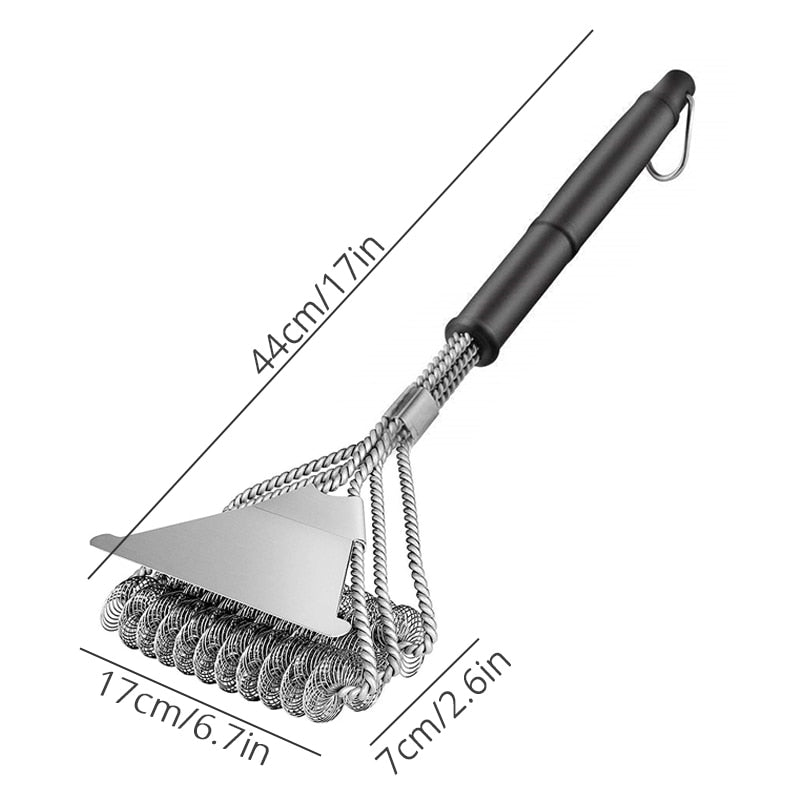 Grill Brush and Scraper, Best BBQ Cleaner, Perfect Tools for All Grill Types, Including Weber, Ideal Barbecue Accessories - DreamWeaversStore