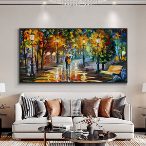 Modern Abstract Walking Down The Street Oil Painting  Print On Canvas Nordic Poster Wall Art Picture For Living Room Home Decor - DreamWeaversStore