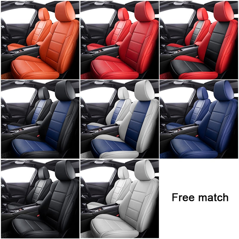 kokololee Custom Leather car seat cover For NISSAN Patrol Sunny QUEST Terra Navara NV200 Paladin KICKS MAXIMA Murano LANNIA seat - DreamWeaversStore