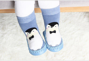 Toddler Indoor Sock Shoes Newborn Baby Socks Winter Thick Terry Cotton Baby Girl Sock with Rubber Soles Infant Animal Funny Sock - DreamWeaversStore